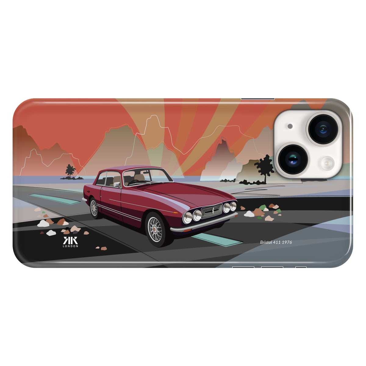 Bristol 411 1976 Burgundy - Snap Case - iphone-14