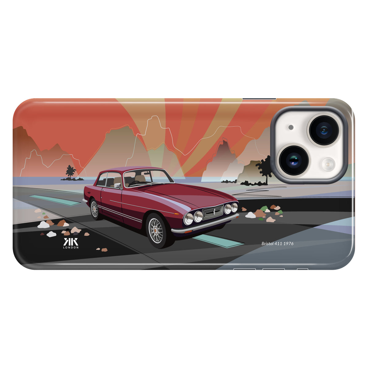 Bristol 411 1976 Burgundy - Tough Case - iphone-14