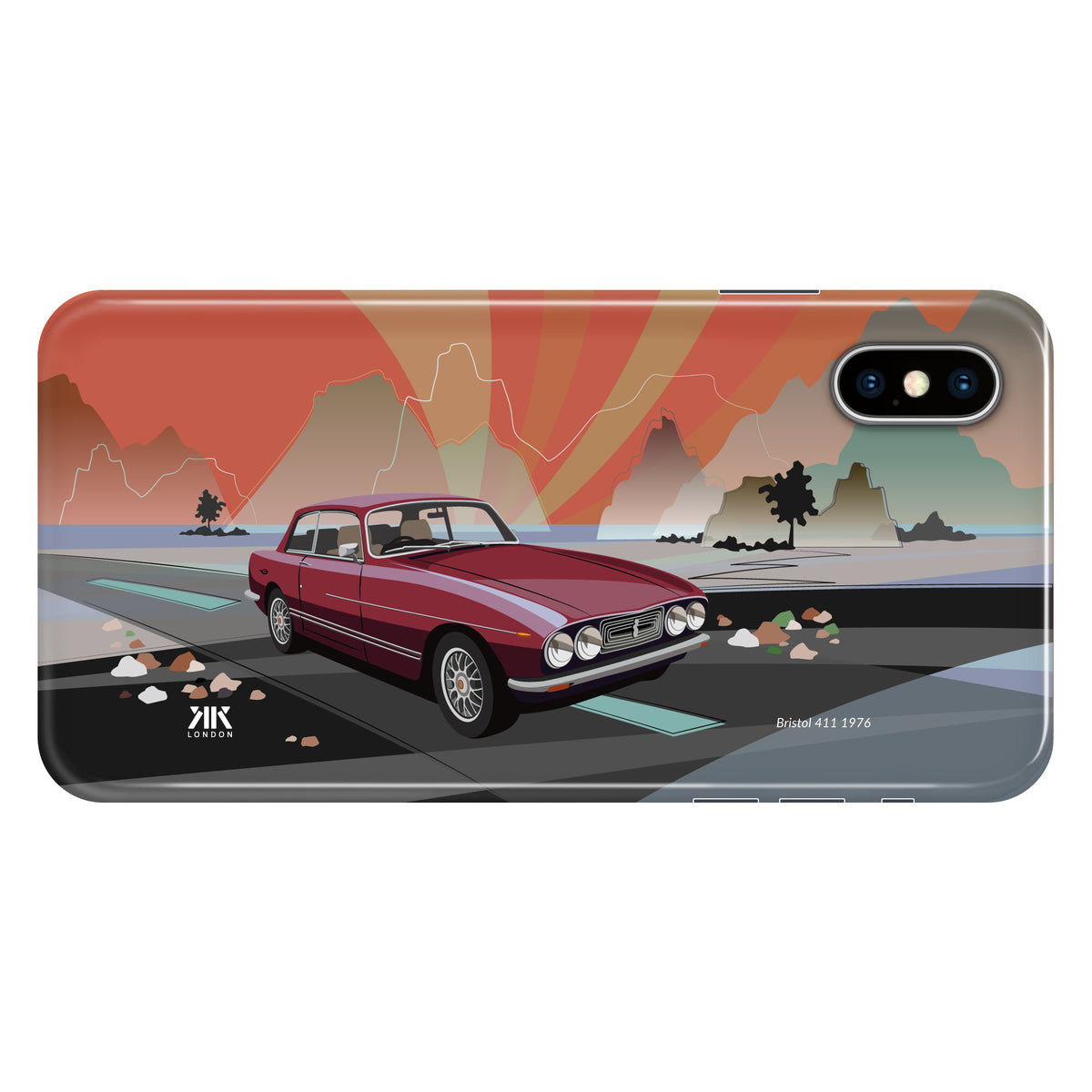 Bristol 411 1976 Burgundy - Snap Case - iphone-x