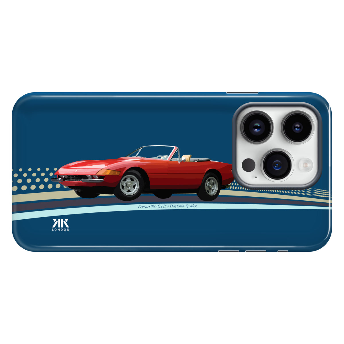 Ferrari Daytona Red 1971 - Tough Case - iphone-14-pro