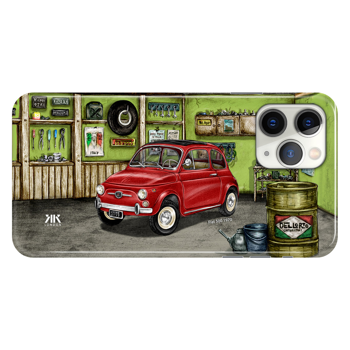 Fiat 500 1970 (Red) - Snap Case - iphone-11-pro