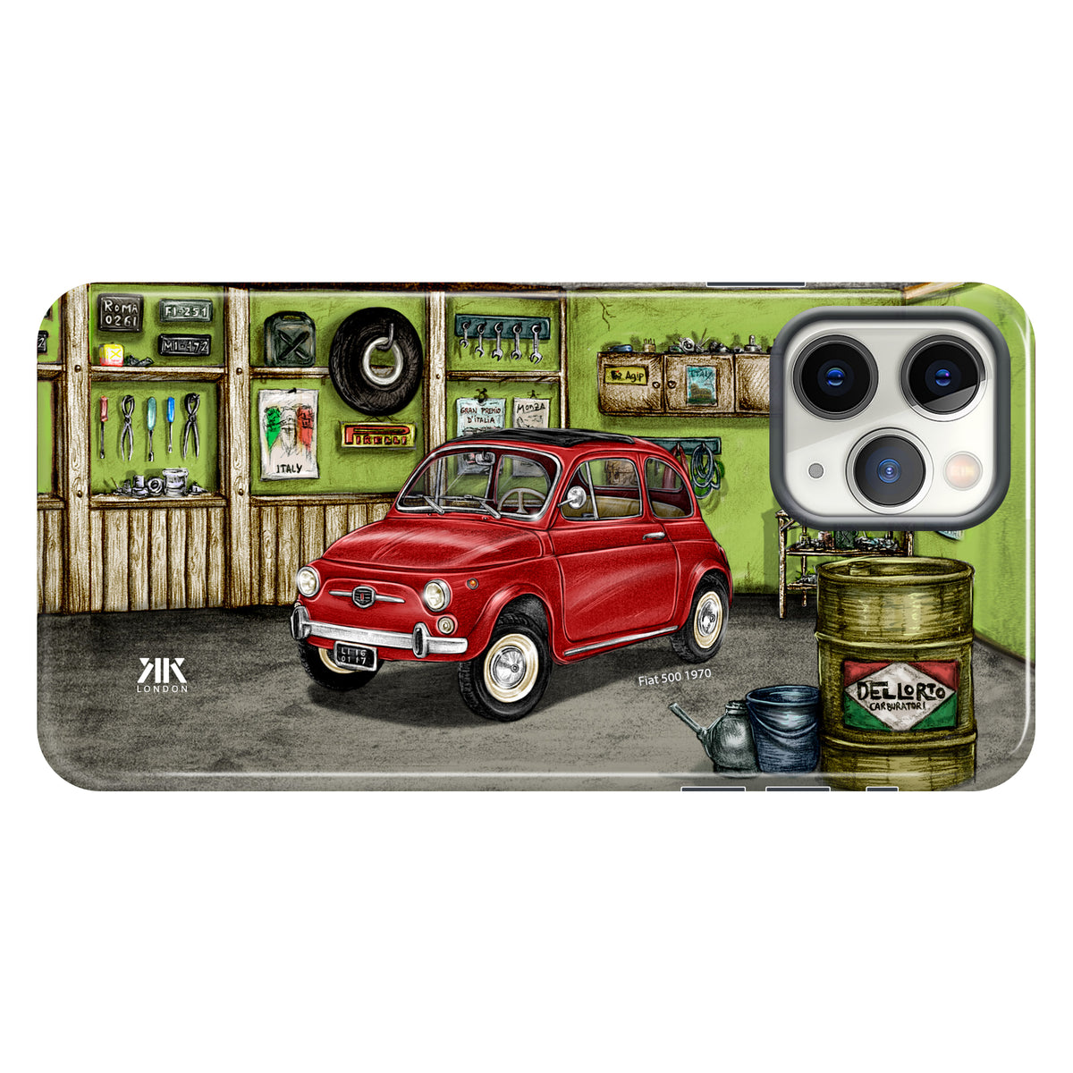 Fiat 500 1970 (Red) - Tough Case - iphone-11-pro