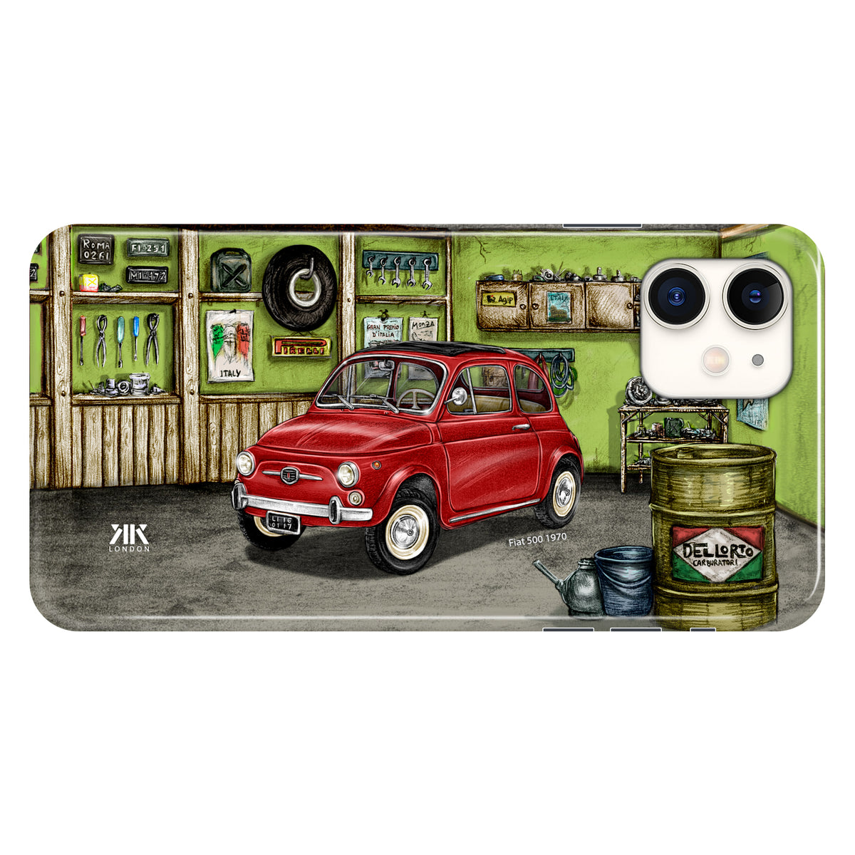 Fiat 500 1970 (Red) - Snap Case - iphone-11
