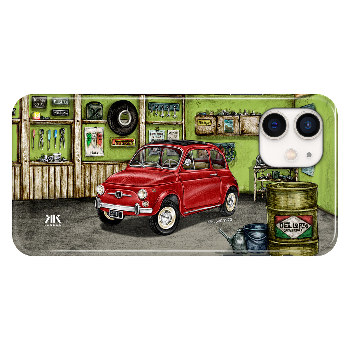 Fiat 500 1970 (Red) - Snap Case - iphone-12
