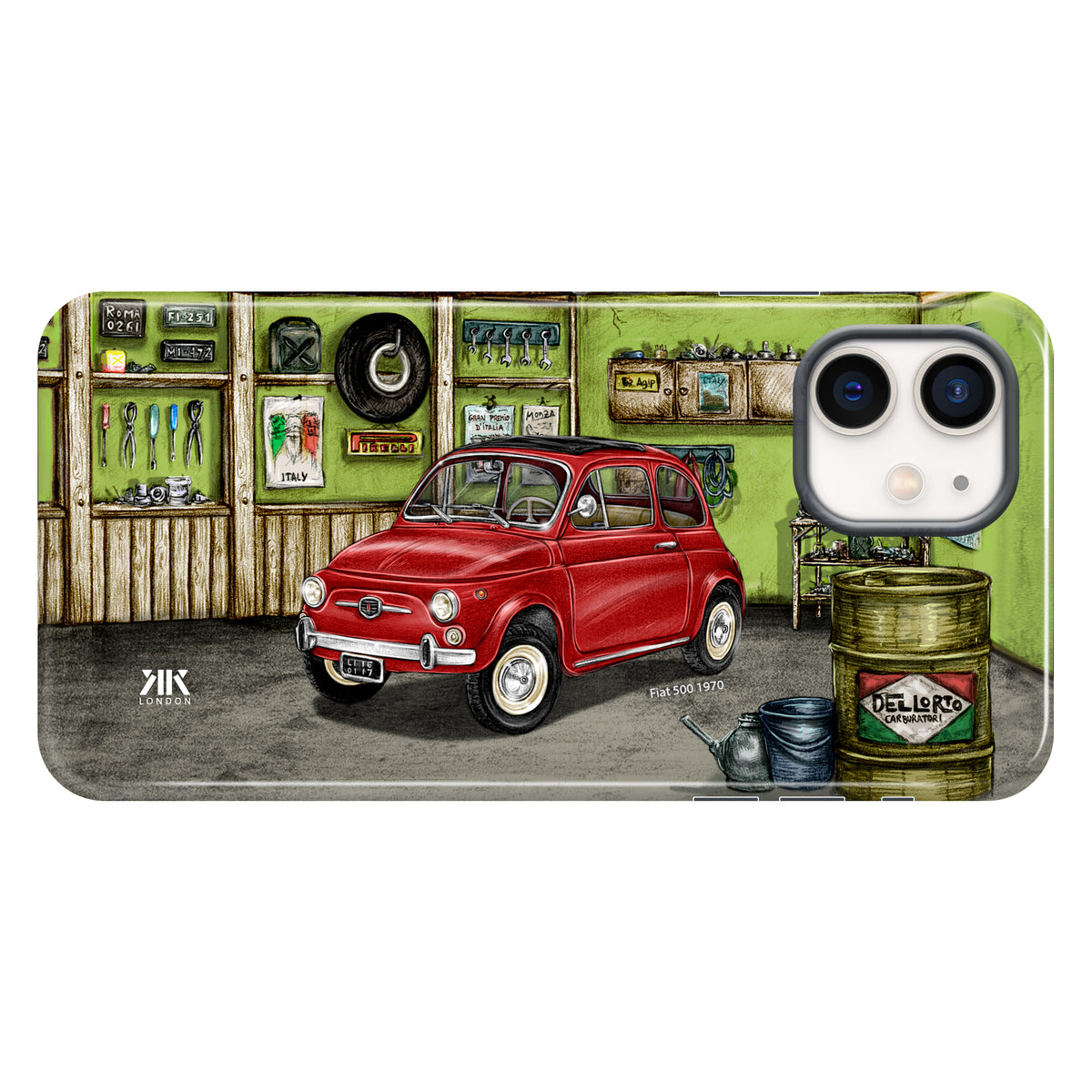 Fiat 500 1970 (Red) - Tough Case - iphone-12