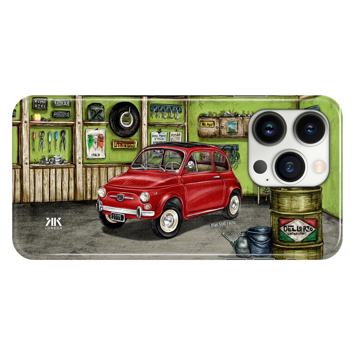 Fiat 500 1970 (Red) - Snap Case - iphone-13-pro