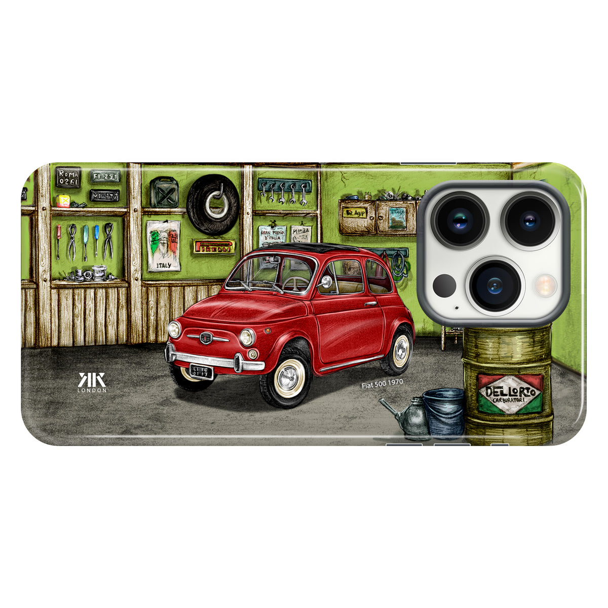 Fiat 500 1970 (Red) - Tough Case - iphone-13-pro