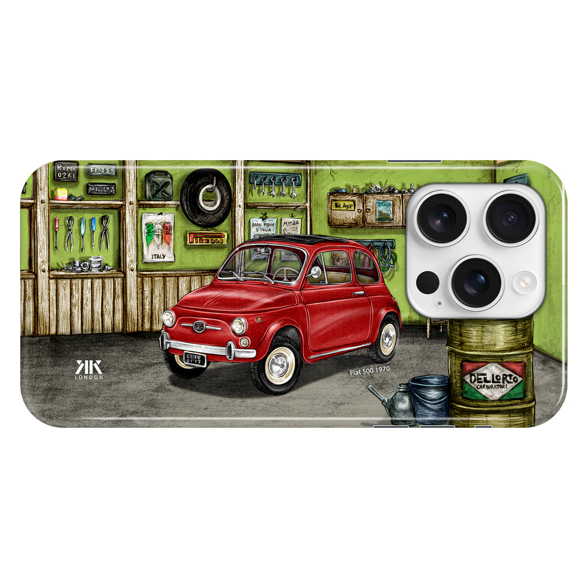 Fiat 500 1970 (Red) - Snap Case - iphone-16-pro