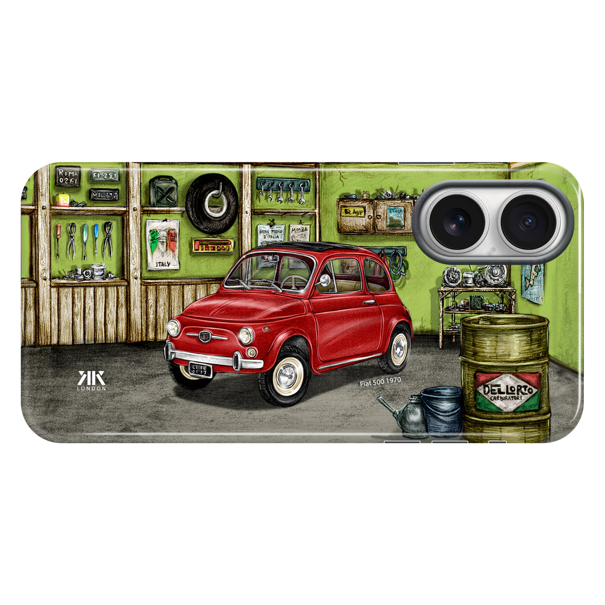 Fiat 500 1970 (Red) - Tough Case - iphone-16