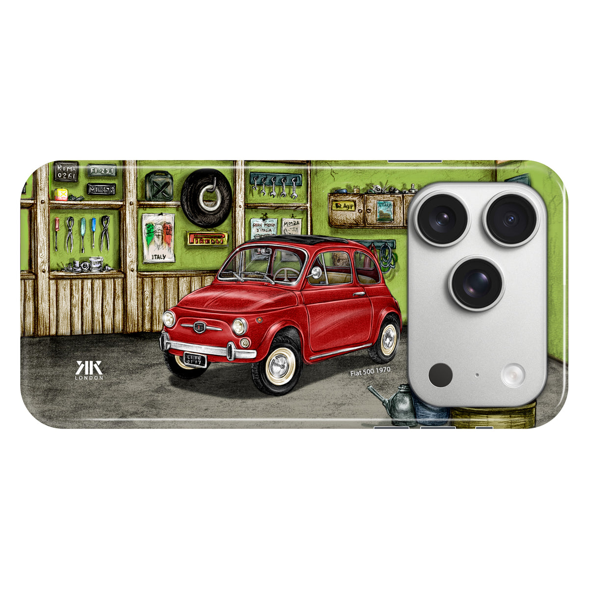 Fiat 500 1970 (Red) - Snap Case - iphone-17-pro