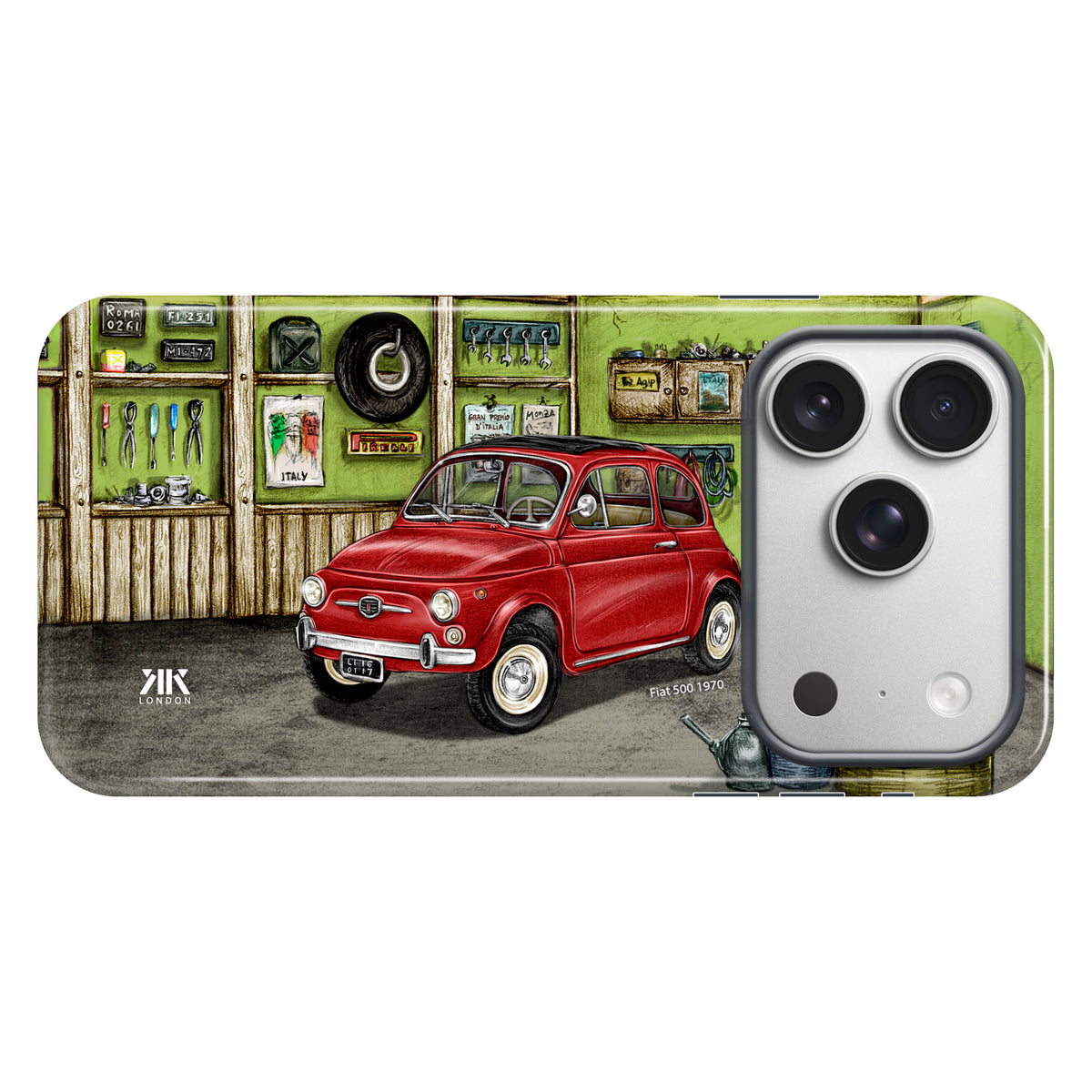 Fiat 500 1970 (Red) - Tough Case - iphone-17-pro