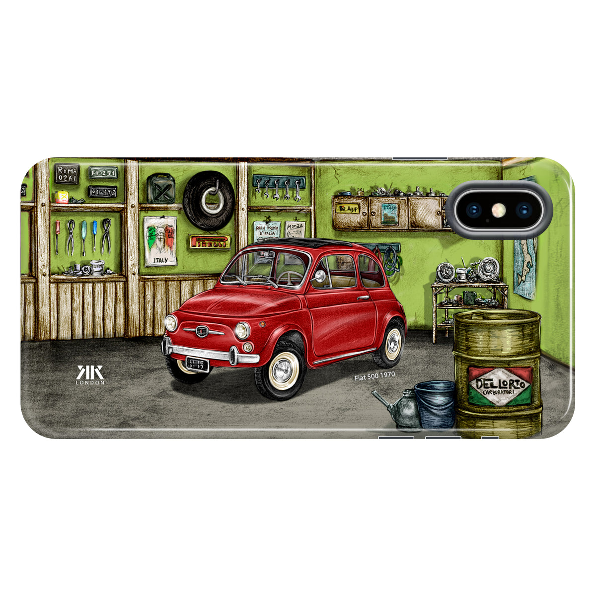 Fiat 500 1970 (Red) - Tough Case - iphone-x