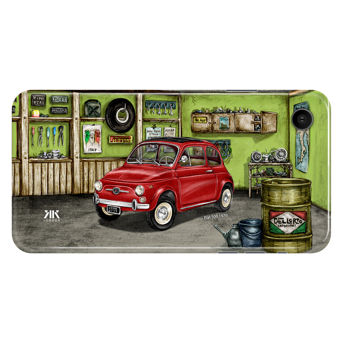 Fiat 500 1970 (Red) - Snap Case - iphone-xr