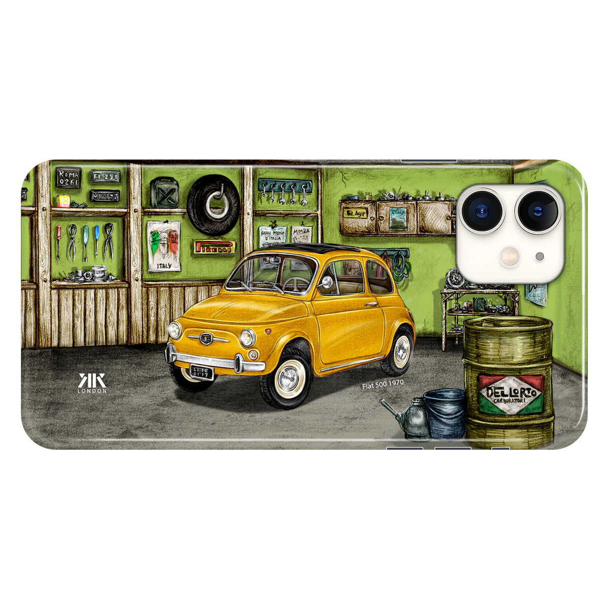 Fiat 500 1970 (Yellow) - Snap Case - iphone-11