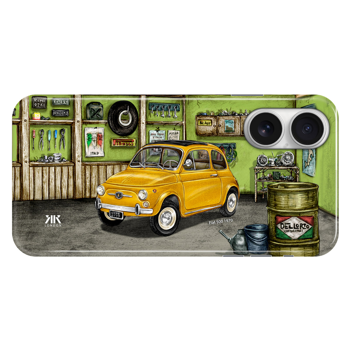 Fiat 500 1970 (Yellow) - Snap Case - iphone-16