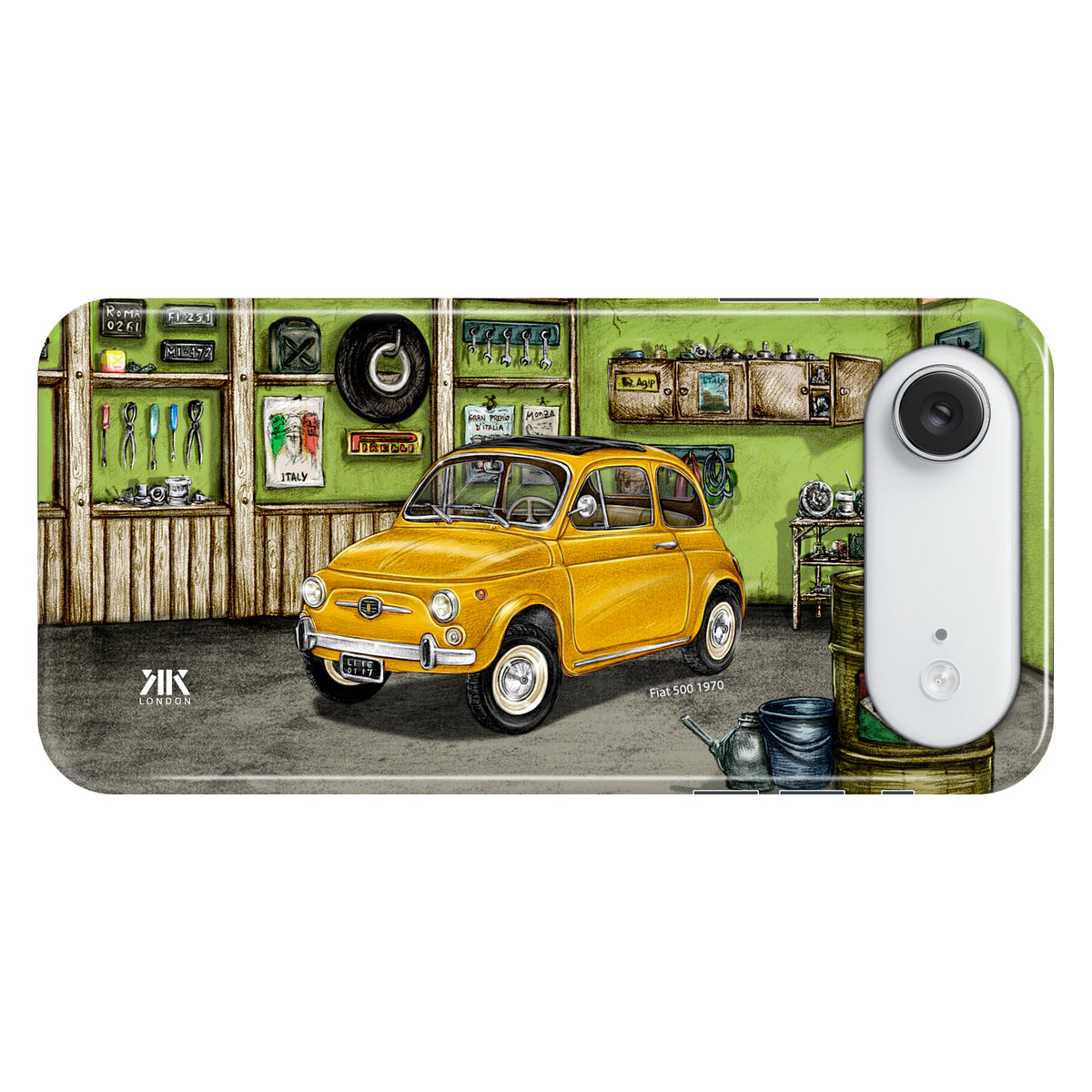 Fiat 500 1970 (Yellow) - Snap Case - iphone-17-air