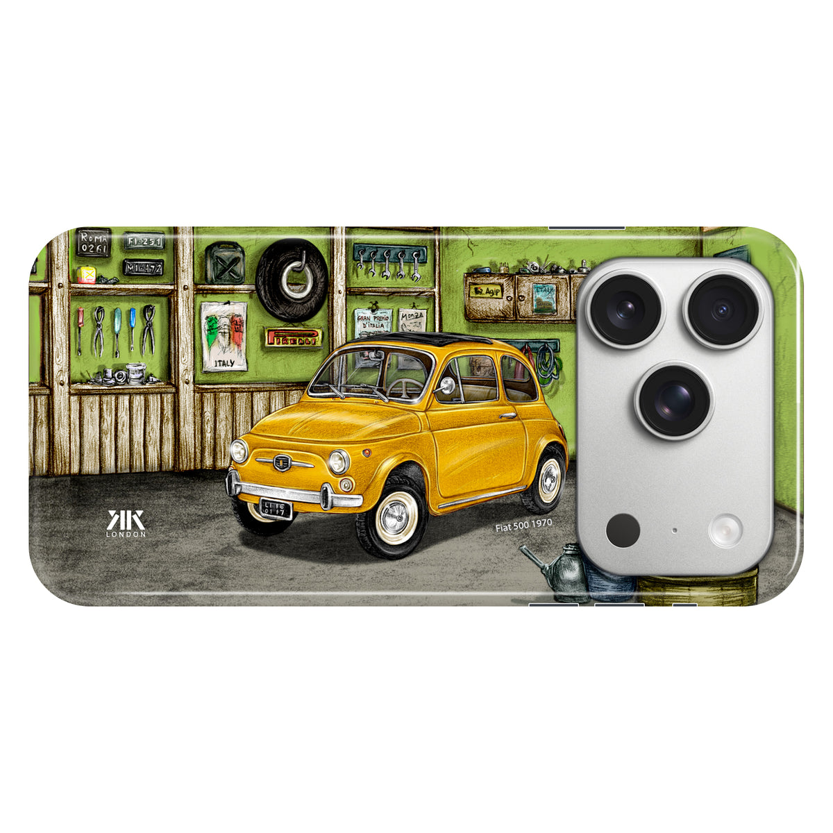 Fiat 500 1970 (Yellow) - Snap Case - iphone-17-pro