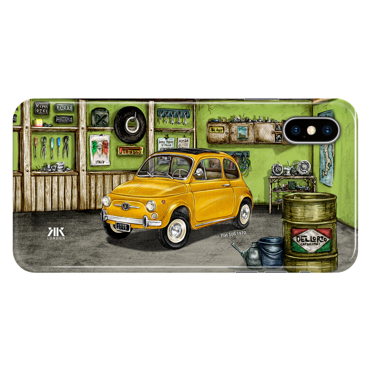 Fiat 500 1970 (Yellow) - Snap Case - iphone-x