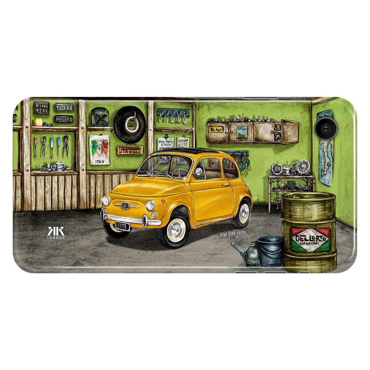 Fiat 500 1970 (Yellow) - Snap Case - iphone-xr