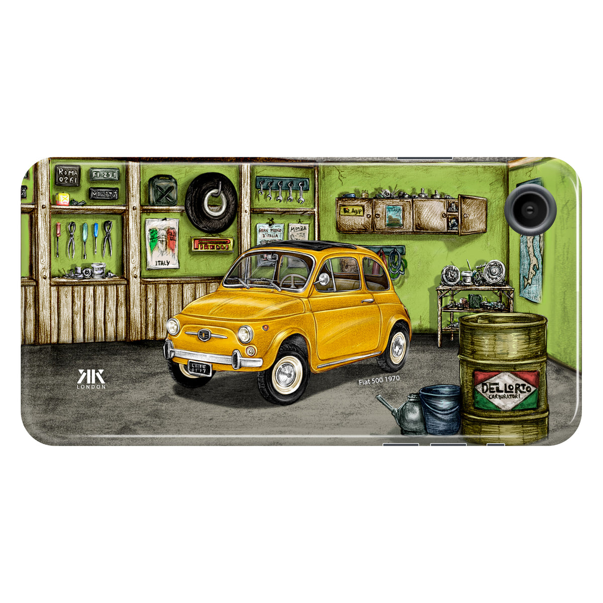 Fiat 500 1970 (Yellow) - Tough Case - iphone-xr