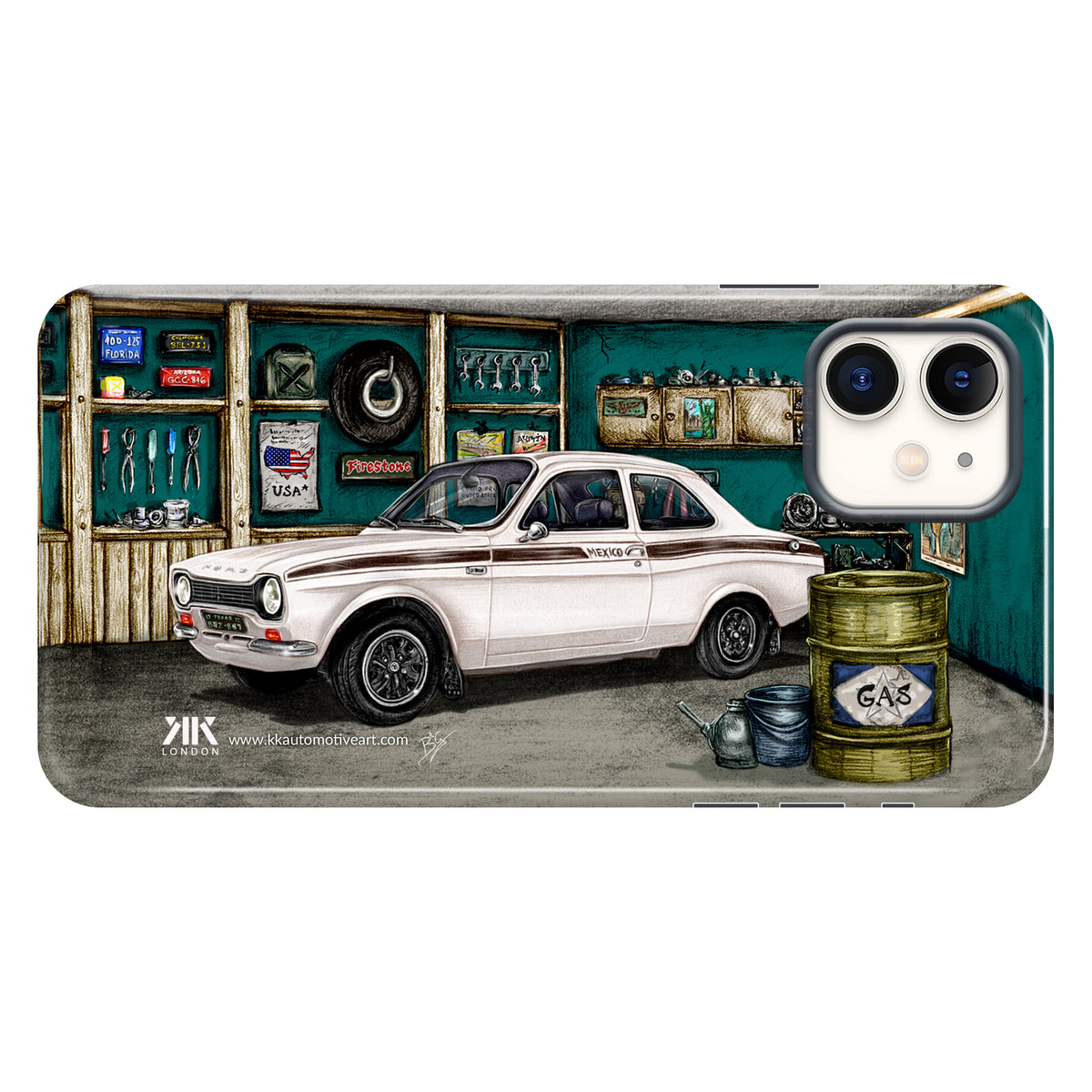 Ford Mexico 1972 (White) - Tough Case - iphone-11