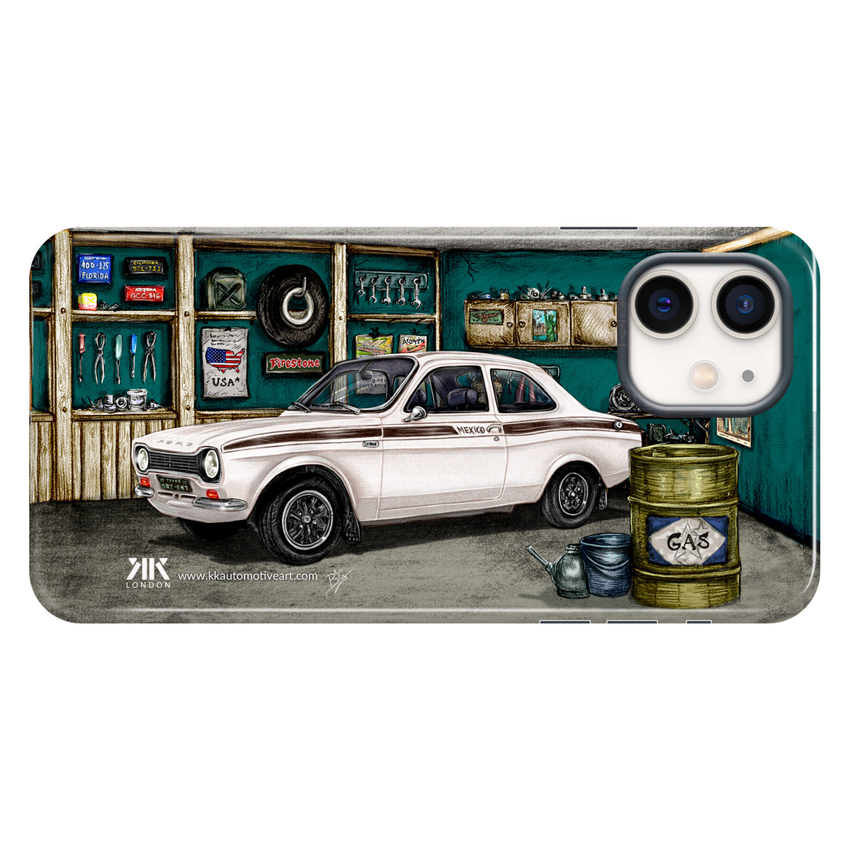 Ford Mexico 1972 (White) - Tough Case - iphone-12
