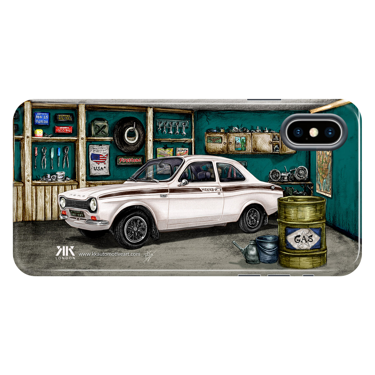 Ford Mexico 1972 (White) - Tough Case - iphone-x