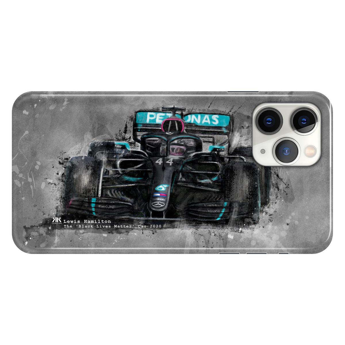 Hamilton Mercedes Black Lives Matter 2020 F1 Car Phone Case - Snap Case - iphone-11-pro