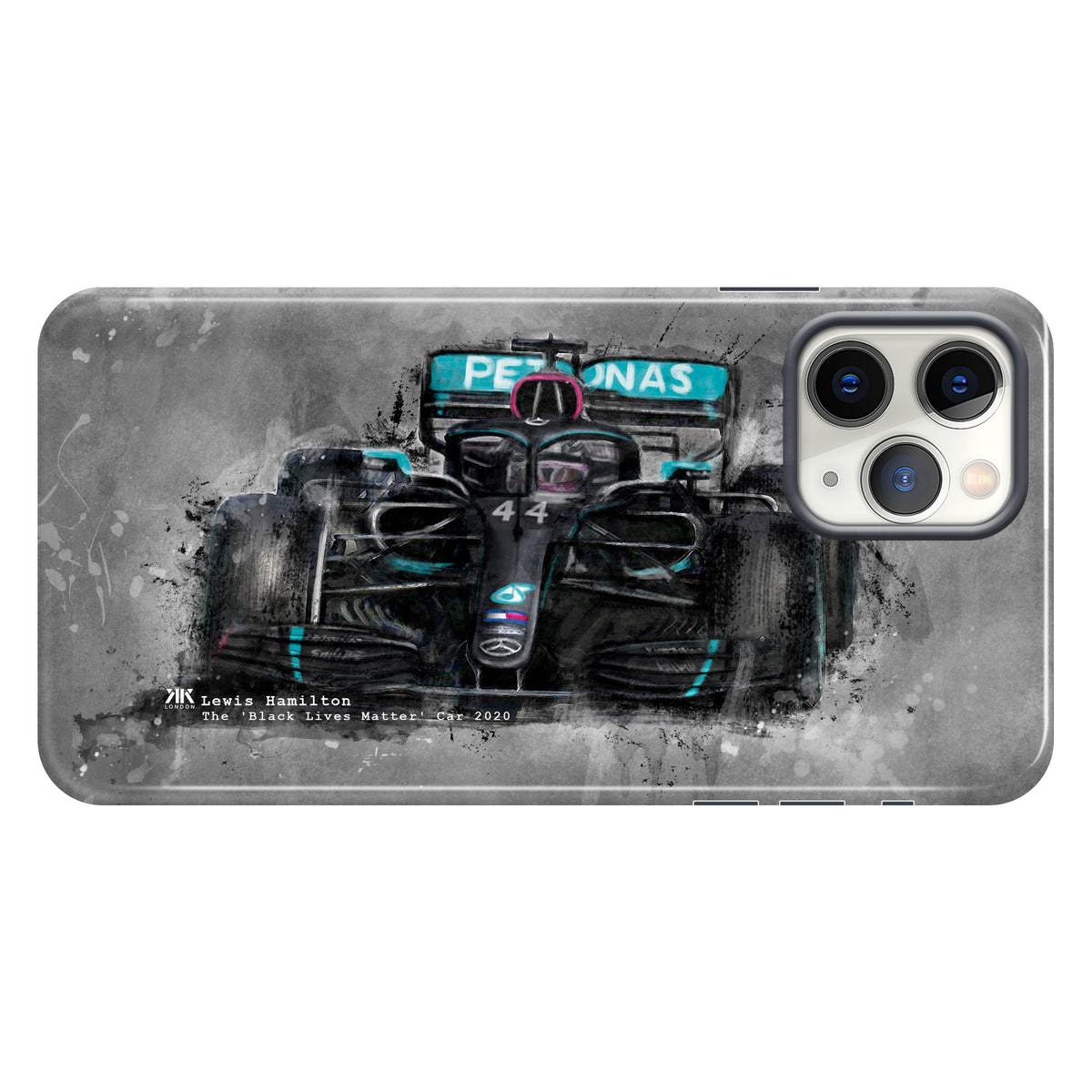 Hamilton Mercedes Black Lives Matter 2020 F1 Car Phone Case - Tough Case - iphone-11-pro
