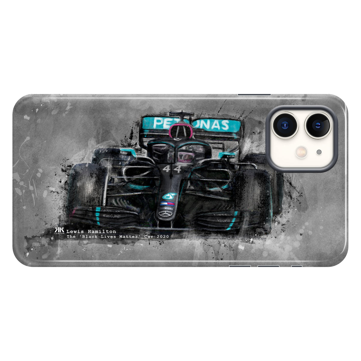 Hamilton Mercedes Black Lives Matter 2020 F1 Car Phone Case - Tough Case - iphone-11