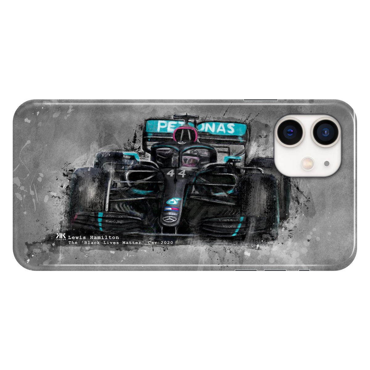 Hamilton Mercedes Black Lives Matter 2020 F1 Car Phone Case - Snap Case - iphone-12
