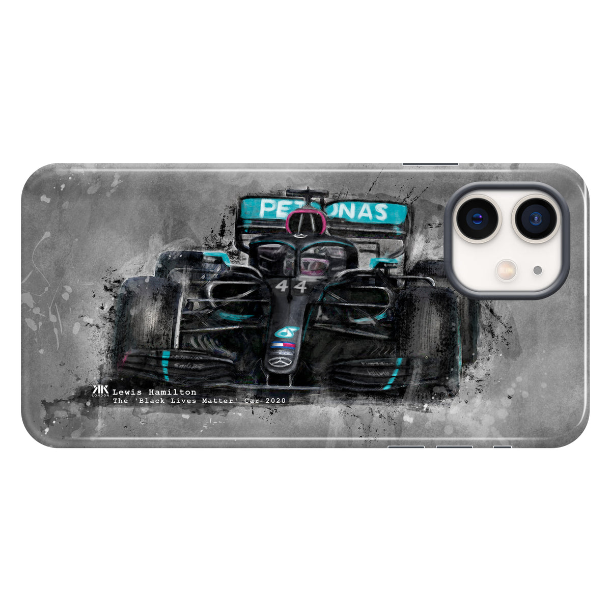 Hamilton Mercedes Black Lives Matter 2020 F1 Car Phone Case - Tough Case - iphone-12