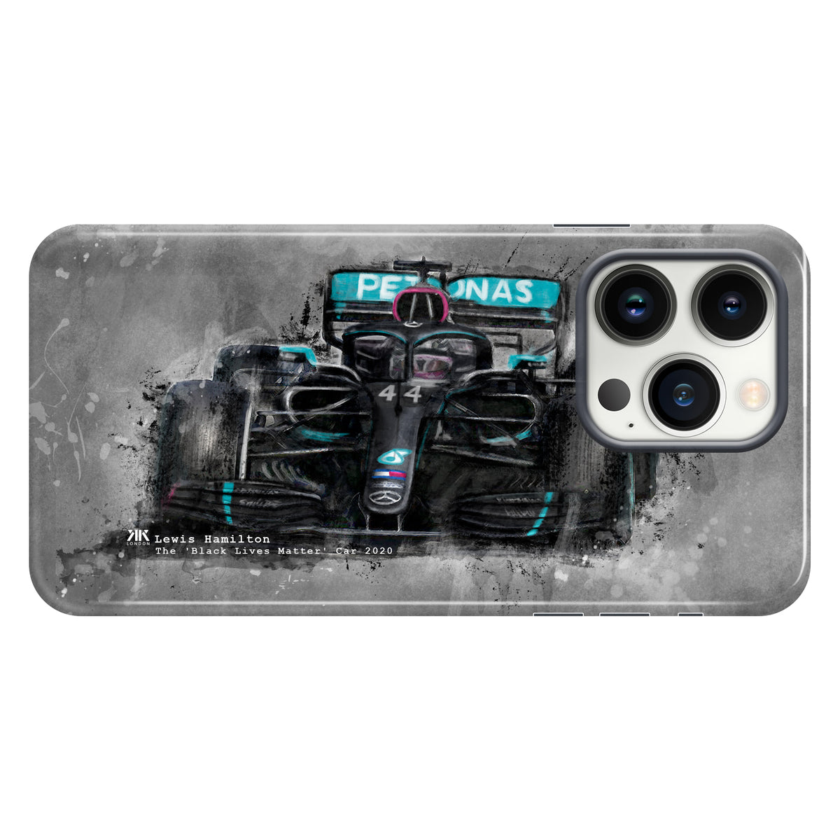 Hamilton Mercedes Black Lives Matter 2020 F1 Car Phone Case - Tough Case - iphone-13-pro