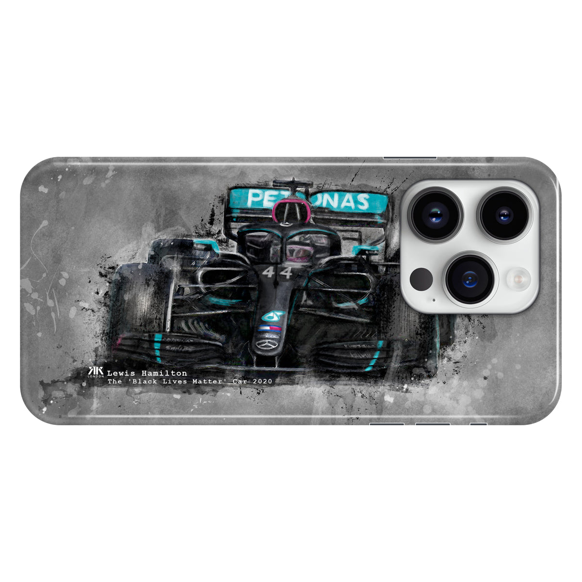 Hamilton Mercedes Black Lives Matter 2020 F1 Car Phone Case - Snap Case - iphone-14-pro
