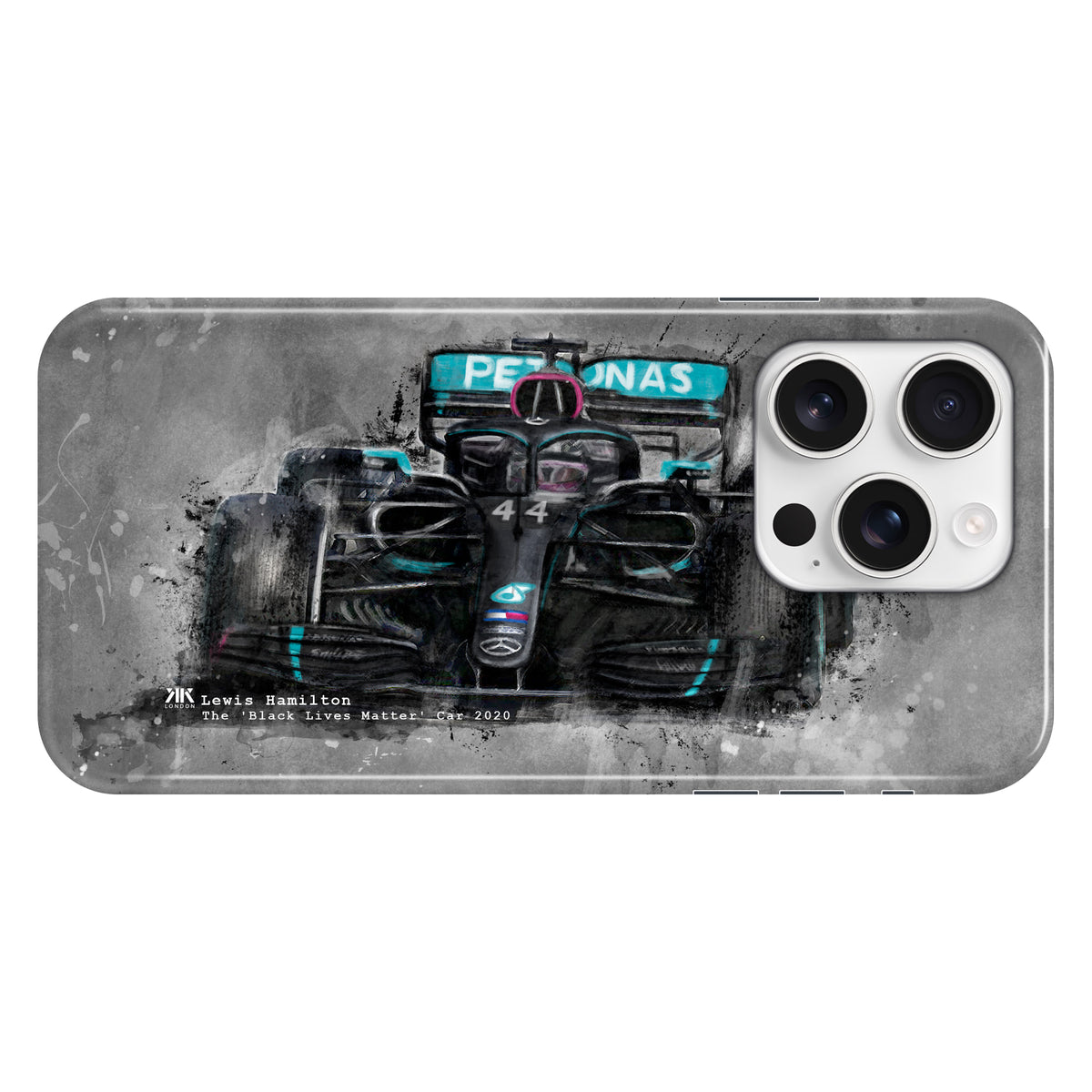 Hamilton Mercedes Black Lives Matter 2020 F1 Car Phone Case - Snap Case - iphone-16-pro