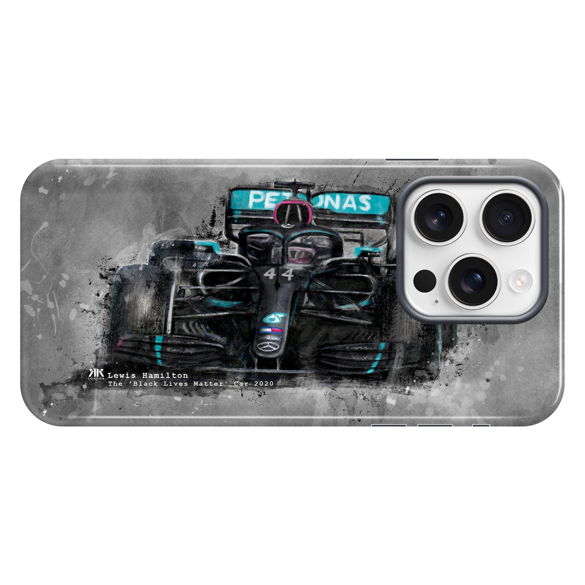 Hamilton Mercedes Black Lives Matter 2020 F1 Car Phone Case - Tough Case - iphone-16-pro