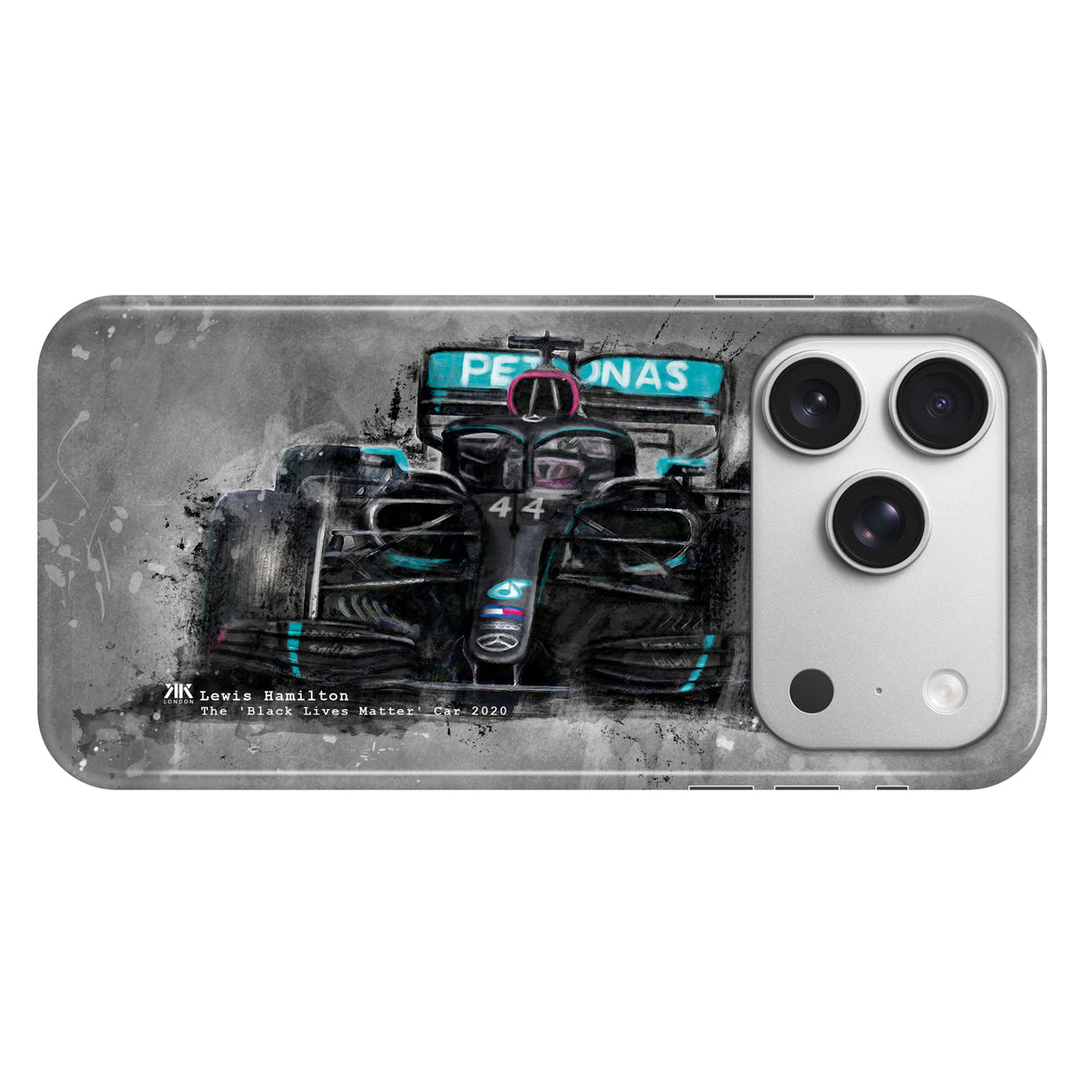 Hamilton Mercedes Black Lives Matter 2020 F1 Car Phone Case - Snap Case - iphone-17-pro