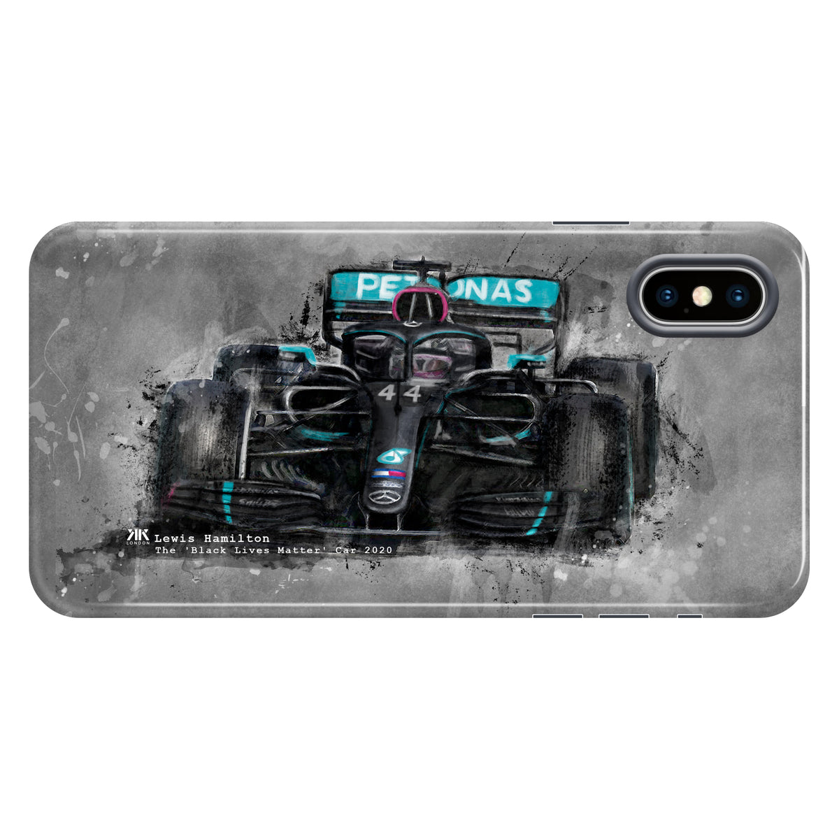 Hamilton Mercedes Black Lives Matter 2020 F1 Car Phone Case - Tough Case - iphone-x
