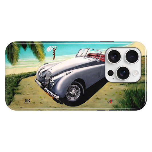 Jaguar XK140 Beach Grey - Snap Case - iphone-16-pro