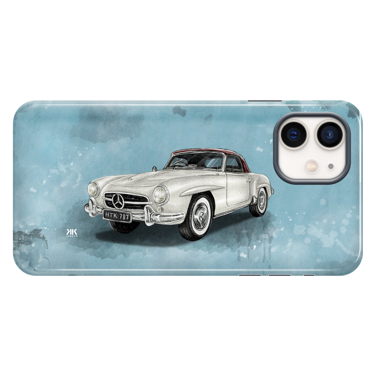Mercedes-Benz 190SL Convertible 1955 (Silver) - Tough Case - iphone-12