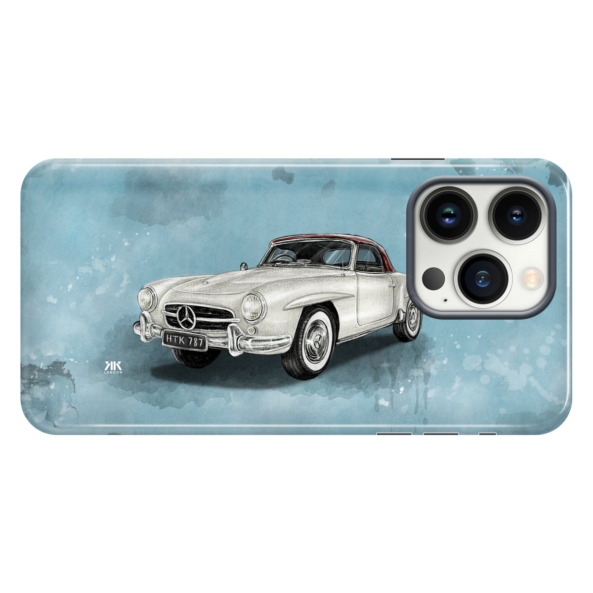 Mercedes-Benz 190SL Convertible 1955 (Silver) - Tough Case - iphone-13-pro