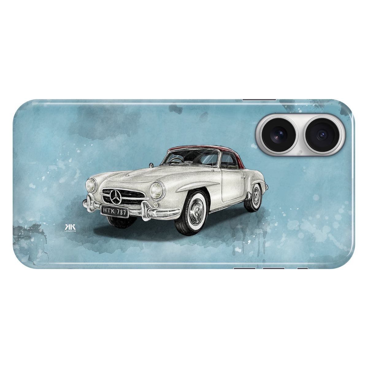 Mercedes-Benz 190SL Convertible 1955 (Silver) - Snap Case - iphone-16