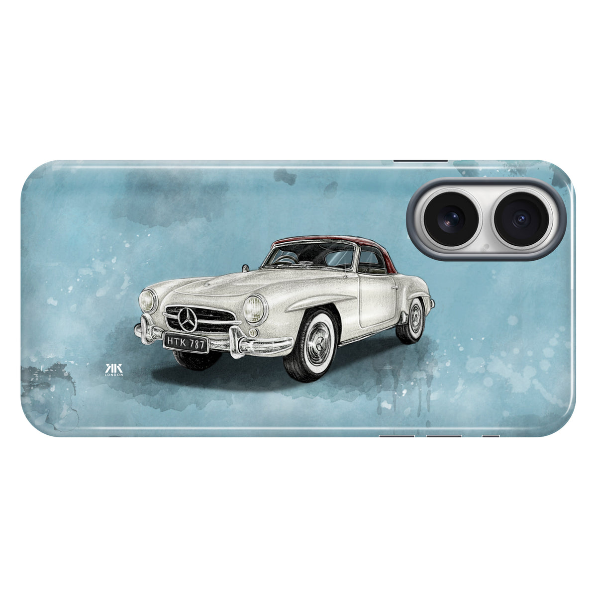 Mercedes-Benz 190SL Convertible 1955 (Silver) - Tough Case - iphone-16
