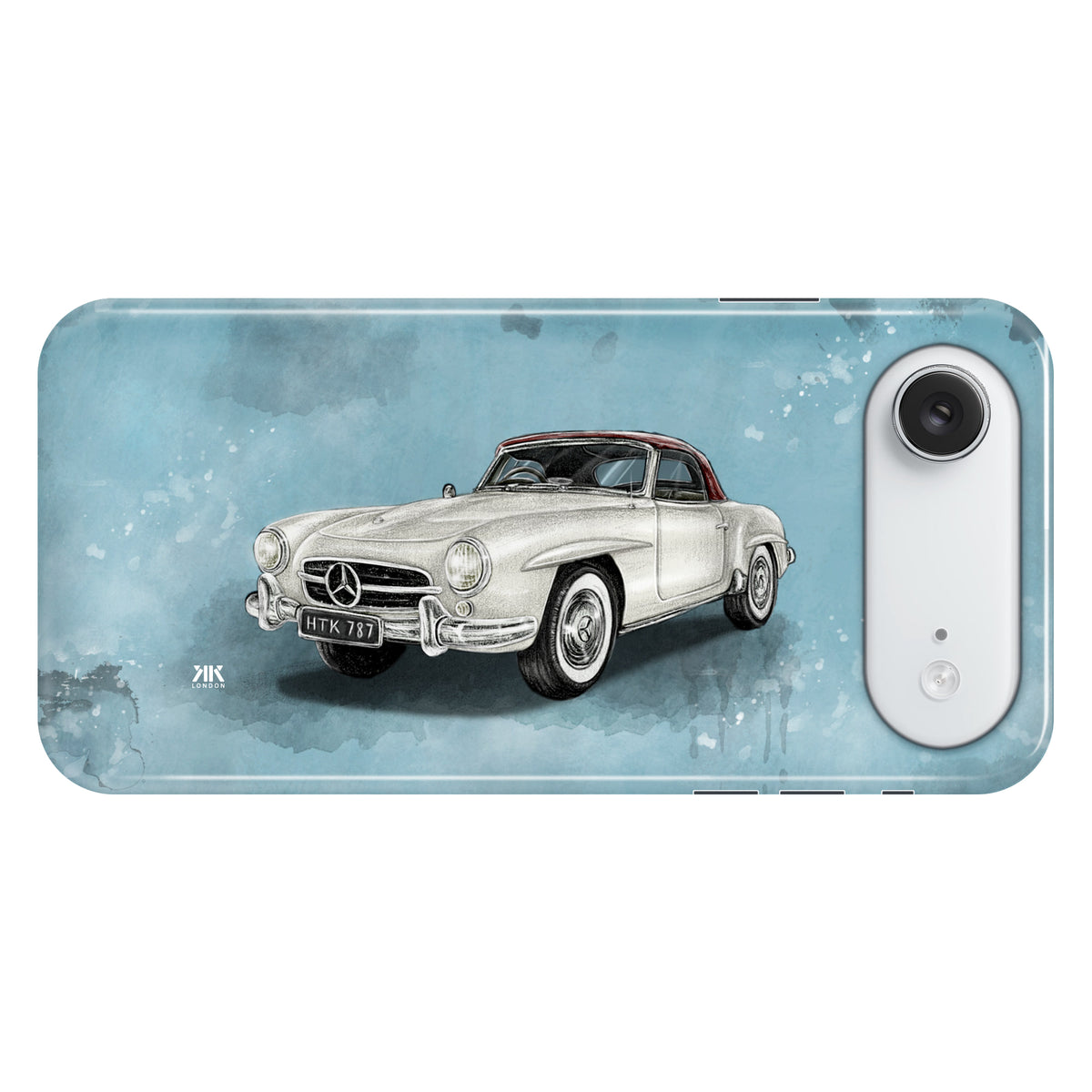 Mercedes-Benz 190SL Convertible 1955 (Silver) - Snap Case - iphone-17-air
