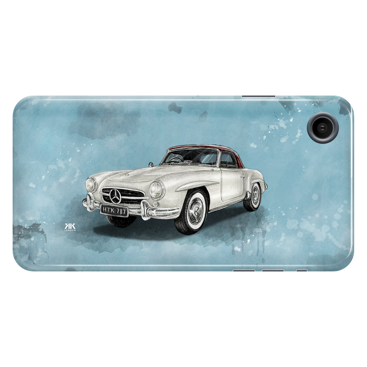 Mercedes-Benz 190SL Convertible 1955 (Silver) - Tough Case - iphone-xr