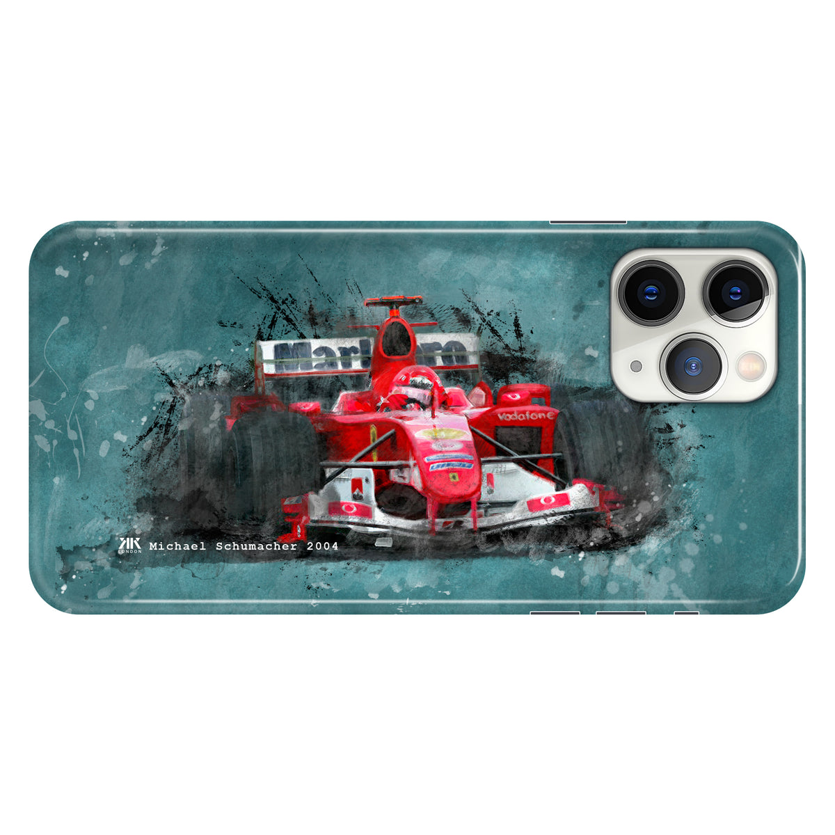 Michael Schumacher Ferrari 2004 F1 Car Phone Case - Snap Case - iphone-11-pro