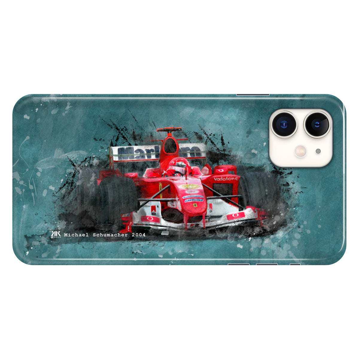 Michael Schumacher Ferrari 2004 F1 Car Phone Case - Snap Case - iphone-11