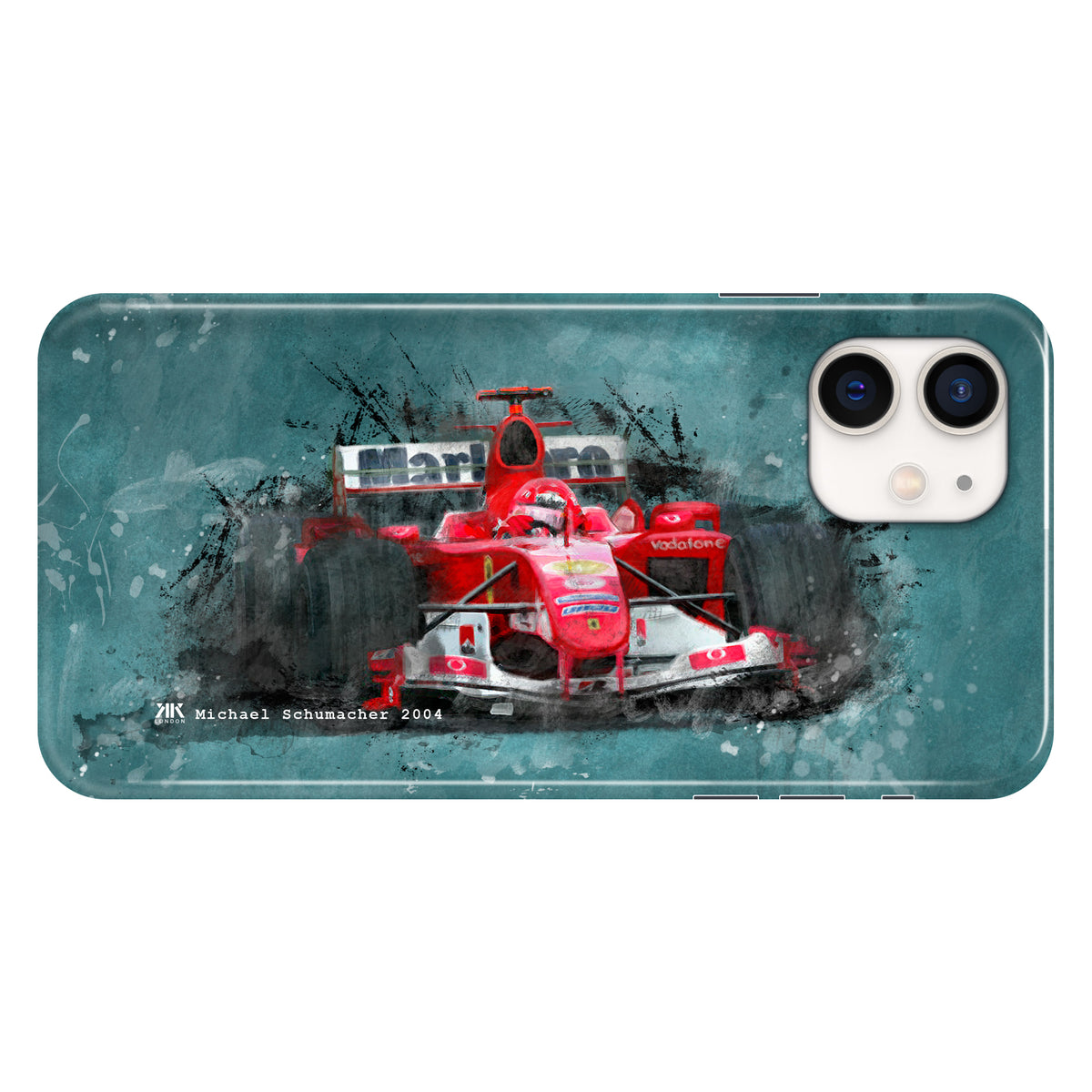 Michael Schumacher Ferrari 2004 F1 Car Phone Case - Snap Case - iphone-12