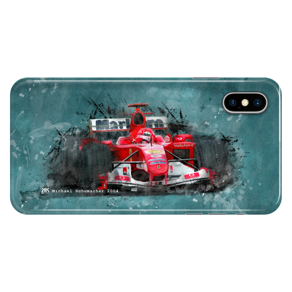Michael Schumacher Ferrari 2004 F1 Car Phone Case - Snap Case - iphone-x
