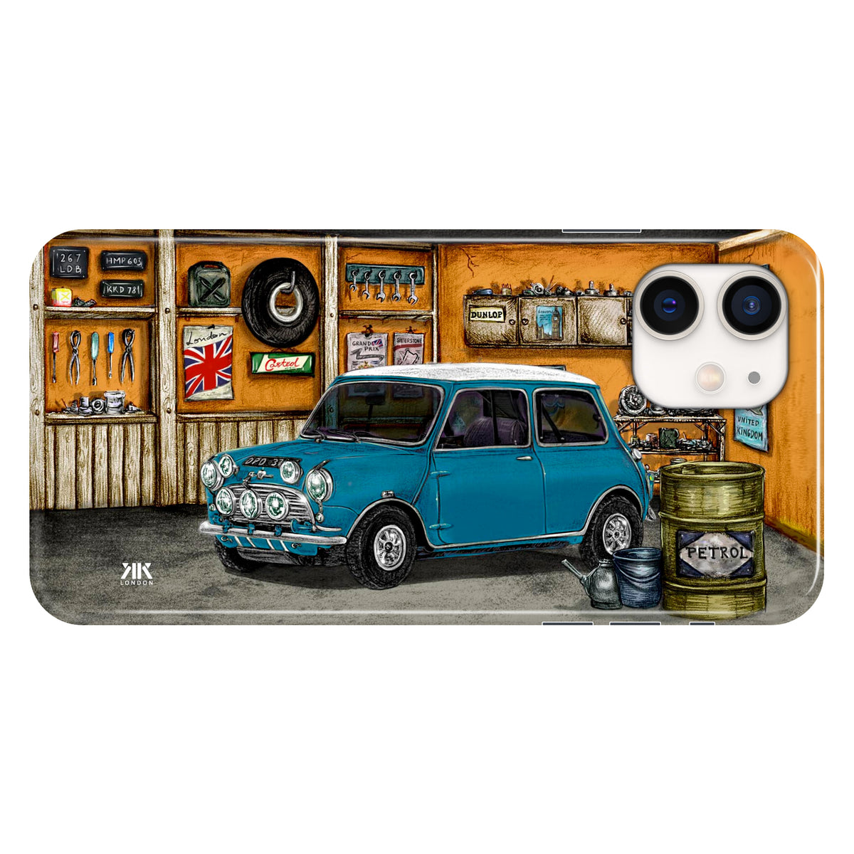 Mini Classic Cooper S Surf Blue - Snap Case - iphone-12